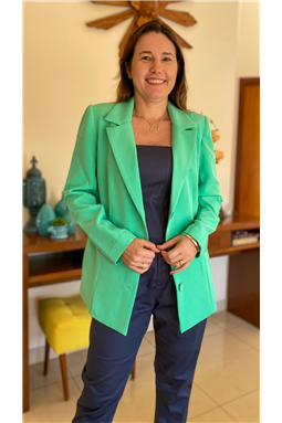 blazer alfaiataria verde; blazer alfaiataria pink; blazer alfaiataria; Madame Charlotte