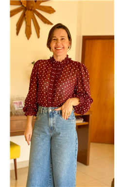 blusa po vinho; blusa chiffon po vinho; blusa chiffon po; blusa Luzia Fazzolli; Madame Charlotte