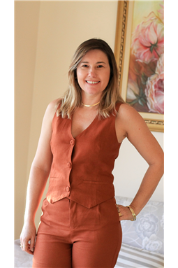 colete em viscolinho marrom; colete Eve marrom; colete em viscolinho; Madame Charlotte