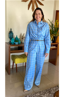conjunto tricoline xadrez; conjunto xadrez Luzia Fazzolli; conjunto xadrez Madame Charlotte; conjunto xadrez; Madame Charlotte