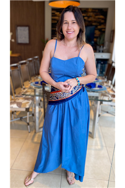 vestido cintura baixa azul; vestido cintura baixa; vestido azul; vestido; Madame Charlotte