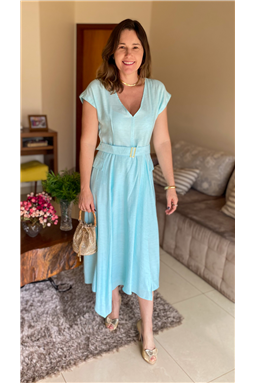 vestido azul turquesa; vestido azul; vestido; azul; turquesa; Madame Charlotte